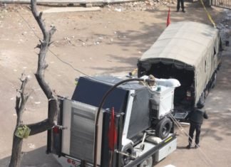 NSG की टीम ने दिल्ली वसंत कुज में मिले मोर्टार को किया निष्क्रिय vasant-kunj