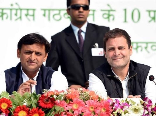 गठबंधन ने सपा और कांग्रेस के पांच-पांच उम्मीदवारों को मैदान से हटाया, देखें सूची rahul akhilesh
