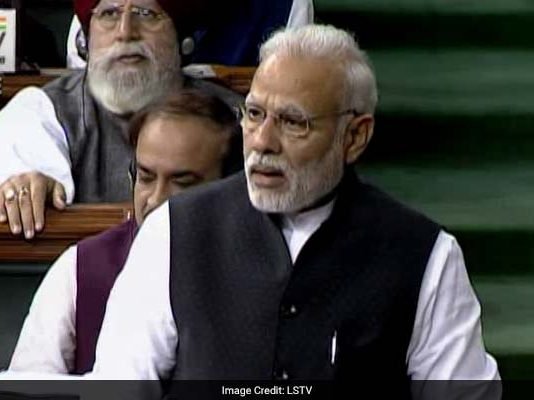 मोदी ने लोकसभा में राहुल पर किया कटाक्ष कहा, आखिर भूकंप आ ही गया narendra modi