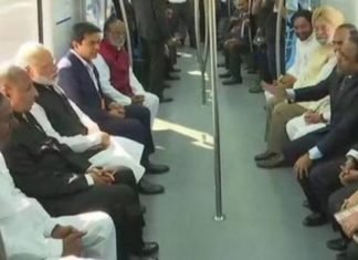 मोदी ने दिखाई हरी झंडी, हैदराबाद बना देश का आठवां मेट्रो वाला शहर हैदराबाद में मेट्रो