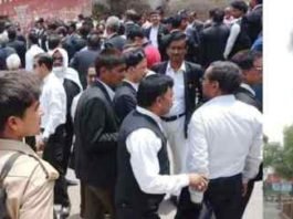इलाहाबाद: वकील की दिनदहाड़े गोली मारकर हत्या, साथियों ने फूंकी बस, घटनास्थल के पास से गुजरे थे DGP वकील की हत्या