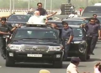 दिल्ली-मेरठ एक्सप्रेस-वे का उद्धाटन कर मोदी ने किया रोड़ शो दिल्ली-मेरठ एक्सप्रेसवे