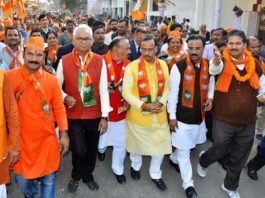 पदयात्रा दिनेश शर्मा
