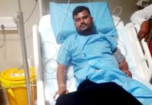 घायल ठेकेदार