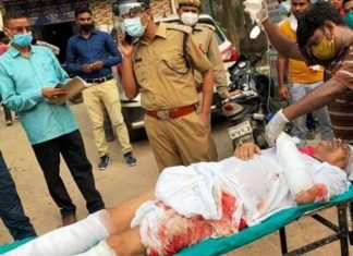 देवेंद्र प्रताप रोड एक्सीडेंट