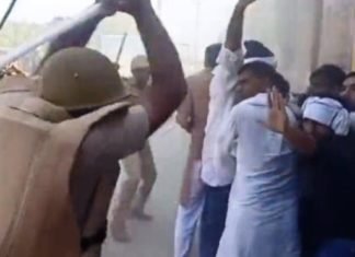 जयंत चौधरी पर लाठीचार्ज