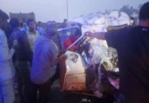 आगरा-कानपुर राष्ट्रीय राजमार्ग पर भीषण सड़क हादसा, अनियंत्रित स्कार्पियों को कंटेनर ने मारी टक्कर, नौ की मौत आगरा-कानपुर