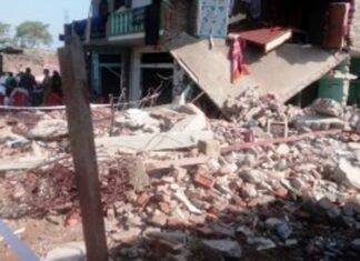 यूपी में सिलेंडर ब्लास्ट से मकान ढहा, महिला-बच्चों समेत आठ की मौत, 14 घायल सिलेंडर ब्लास्ट