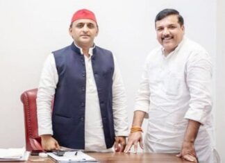 संजय सिंह और अखिलेश की मुलाकात