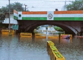 राजधानी में भारी बारिश