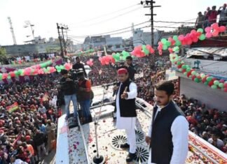 रामपुर में अखिलेश का भाजपा पर हमला, भैंस चोरी केस में जेल में आजम खान और किसानों पर जीप चढ़ाने वाला मंत्री का बेटा घूमेगा खुलेआम भैंस चोरी केस