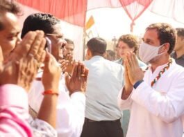 प्रधानमंत्री के संसदीय क्षेत्र में बोले राहुल, “धर्म के नाम झूठ बोल वोट लेती है भाजपा, मोदी करते हैं झूठ की रक्षा, अंबानी-अडानी उनके डबल इंजन” वाराणसी में राहुल