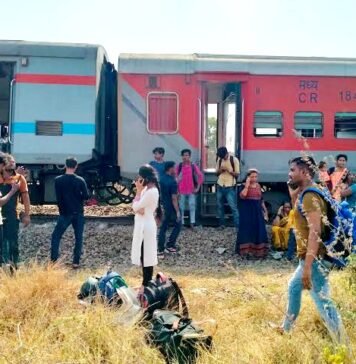 पवन एक्सप्रेस दुर्घटनाग्रस्त, दस डिब्बे बेपटरी, एक की मौत, कई घायल