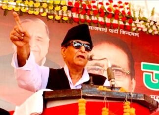 आजम खान की जनसभा