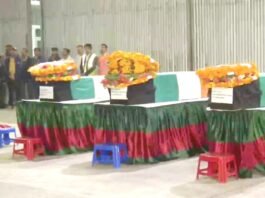 सिक्किम हादसे में यूपी के शहीद जवानों का पार्थिव शरीर पहुंचा लखनऊ एयरपोर्ट सिक्किम हादसा