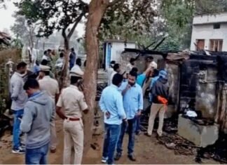घर में लगी भीषण आग, बच्चियों समेत परिवार के छह सदस्यों की जिंदा जलकर मौत जिंदा जलकर मौत