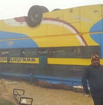 पलटी बस