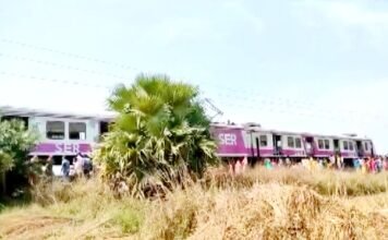 तीन डिब्बे हुए पटरी