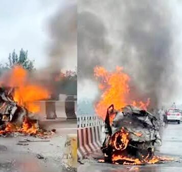यूपी: ट्रक की टक्कर से अल्टो में लगी आग, अंतिम संस्कार में शामिल होने जा रहे परिवार के चार सदस्यों की जलकर दर्दनाक मौत, कार काटकर निकालना पड़ा शव दर्दनाक हादसा