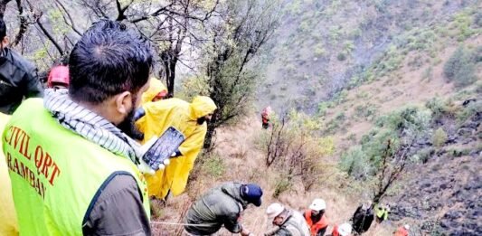 खाई में गिरी एसयूवी