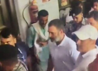 सुल्‍तानपुर पहुंचे राहुल गांधी