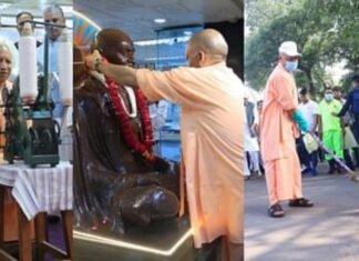 योगी ने लगाई झाड़ू