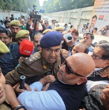 कांग्रेसियों का प्रदर्शन
