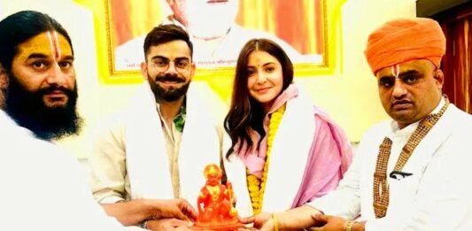 अयोध्या पहुंचे विराट-अनुष्का, किए रामलला के दर्शन विराट कोहली