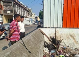 नगर आयुक्‍त औचक निरीक्षण