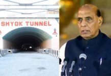 राजनाथ सिंह ने लद्दाख में किया श्योक टनल का उद्घाटन, कही ये बातें श्योक टनल
