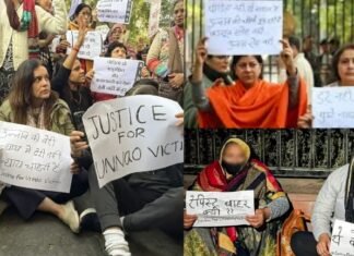 कुलदीप सेंगर की जमानत के खिलाफ जंतर-मंतर के बाहर प्रदर्शन, पीड़िता व रेपिस्ट समर्थक बीच तीखी बहस कुलदीप सेंगर