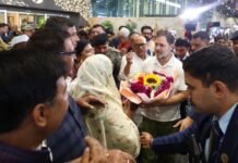 मानहानि केस में बयान दर्ज कराने कोर्ट पहुंचे राहुल गांधी, लखनऊ एयरपोर्ट पर हुआ जोरदार स्वागत राहुल गांधी