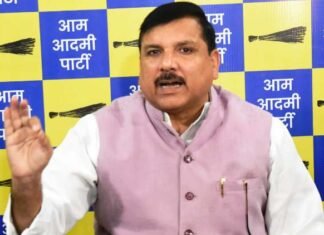 AAP ने की मोदी-ट्रंप समझौता रद्द करने की मांग, संजय सिंह ने कहा, प्रधानमंत्री ने बेच दिया जनता-किसानों का हित आम आदमी पार्टी