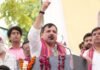 यूपी में पदयात्रा की शुरूआत कर बोले संजय सिंह, “किसी बाबा के फरमान से नहीं, संविधान से चलेगा देश” यूपी में पदयात्रा