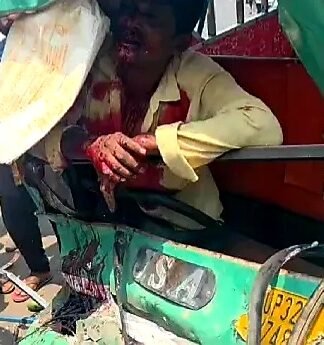 भीषण टक्कर