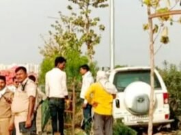 शहीद-पथ पर डिवाइडर से टकराई तेज रफ्तार सफारी, ड्राइवर समेत तीन घायल शहीद-पथ