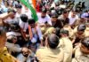 राहुल गांधी व प्रियंका की हिरासत के विरोध में लखनऊ में कांग्रेस का प्रदर्शन यूपी कांग्रेस