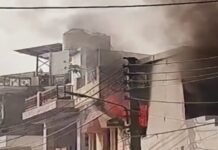 विकास नगर में मकान के स्टोररूम में लगी आग, मची अफरा-तफरी विकास नगर