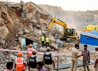 बेंगलुरु पत्थर खदान में चट्टान गिरने से नौ मजदूरों की दर्दनाक मौत पत्थर खदान