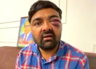 किसान की पिटाई