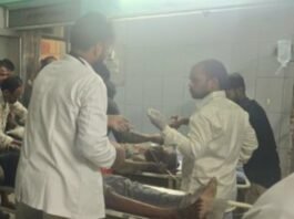 भारी बारिश से रहीमाबाद में गिरा मकान, भाई-बहन सहित पिता घायल भारी बारिश