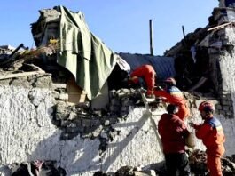 तिब्बत में आया 7.0 तीव्रता का भीषण भूकंप, 16 लोगों की मौत, 65 घायल तिब्बत में भूकंप